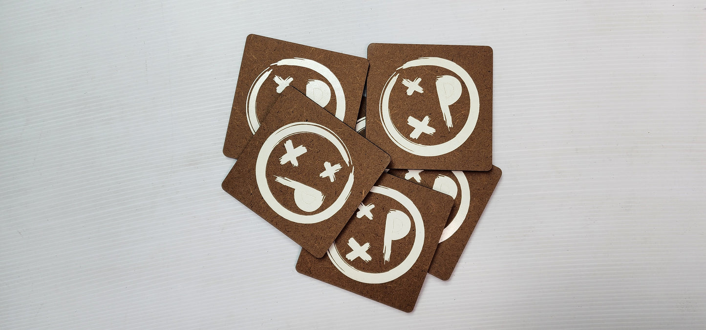 Dead Smiley Face Coaster (6 Pack)