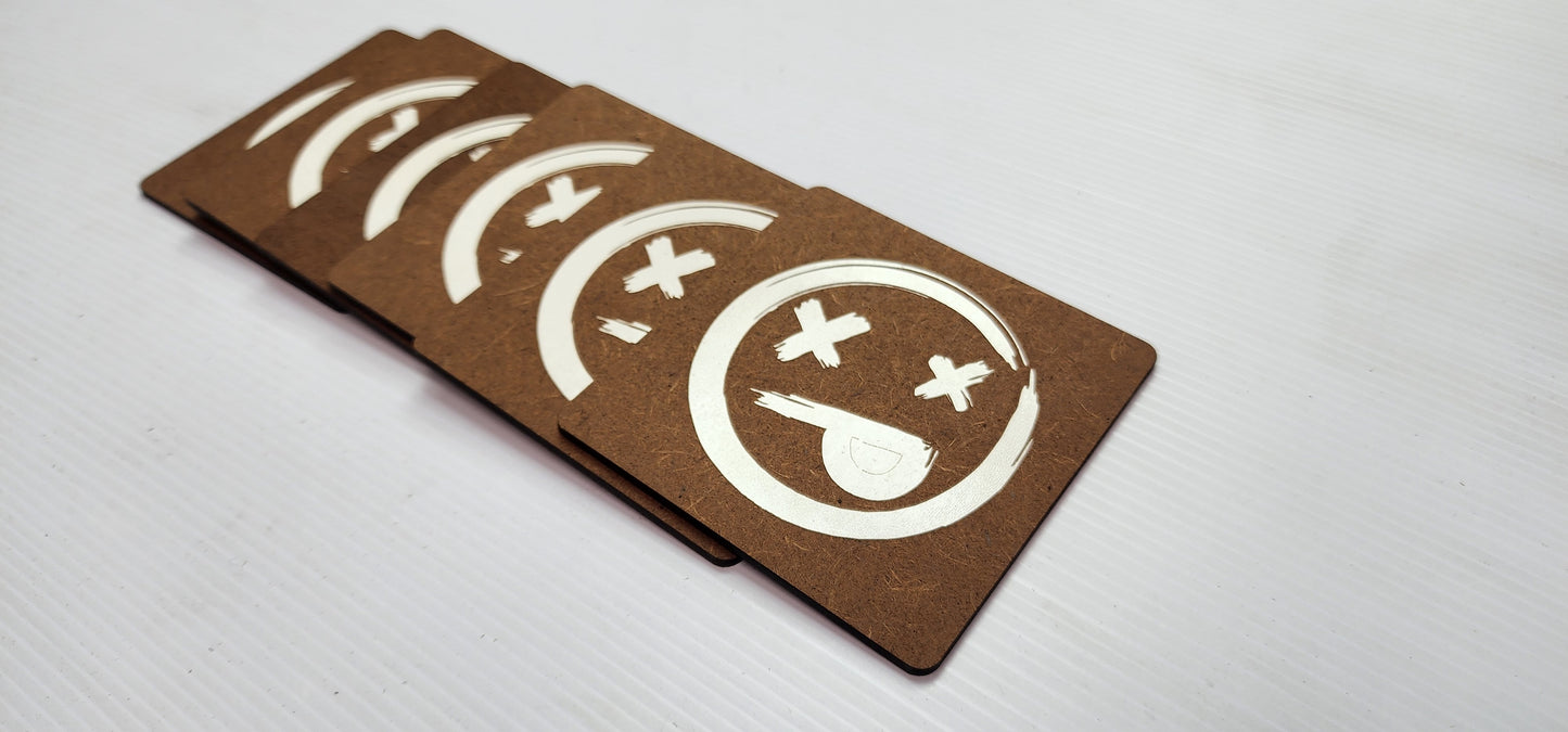 Dead Smiley Face Coaster (6 Pack)