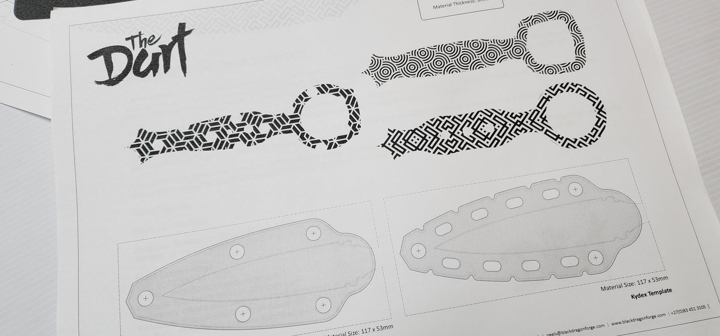 The DART EDC Knife Design Template