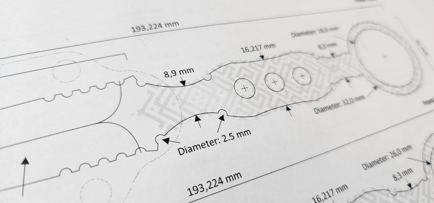 The DART EDC Knife Design Template