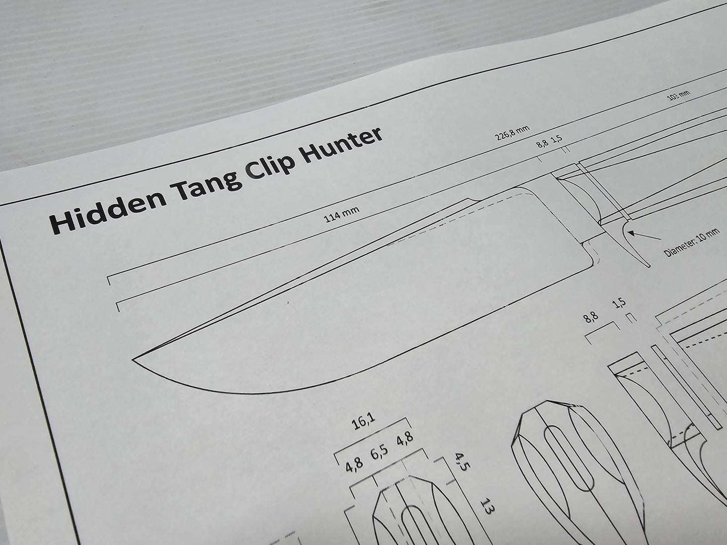 Hidden Tang Clip Hunter Template