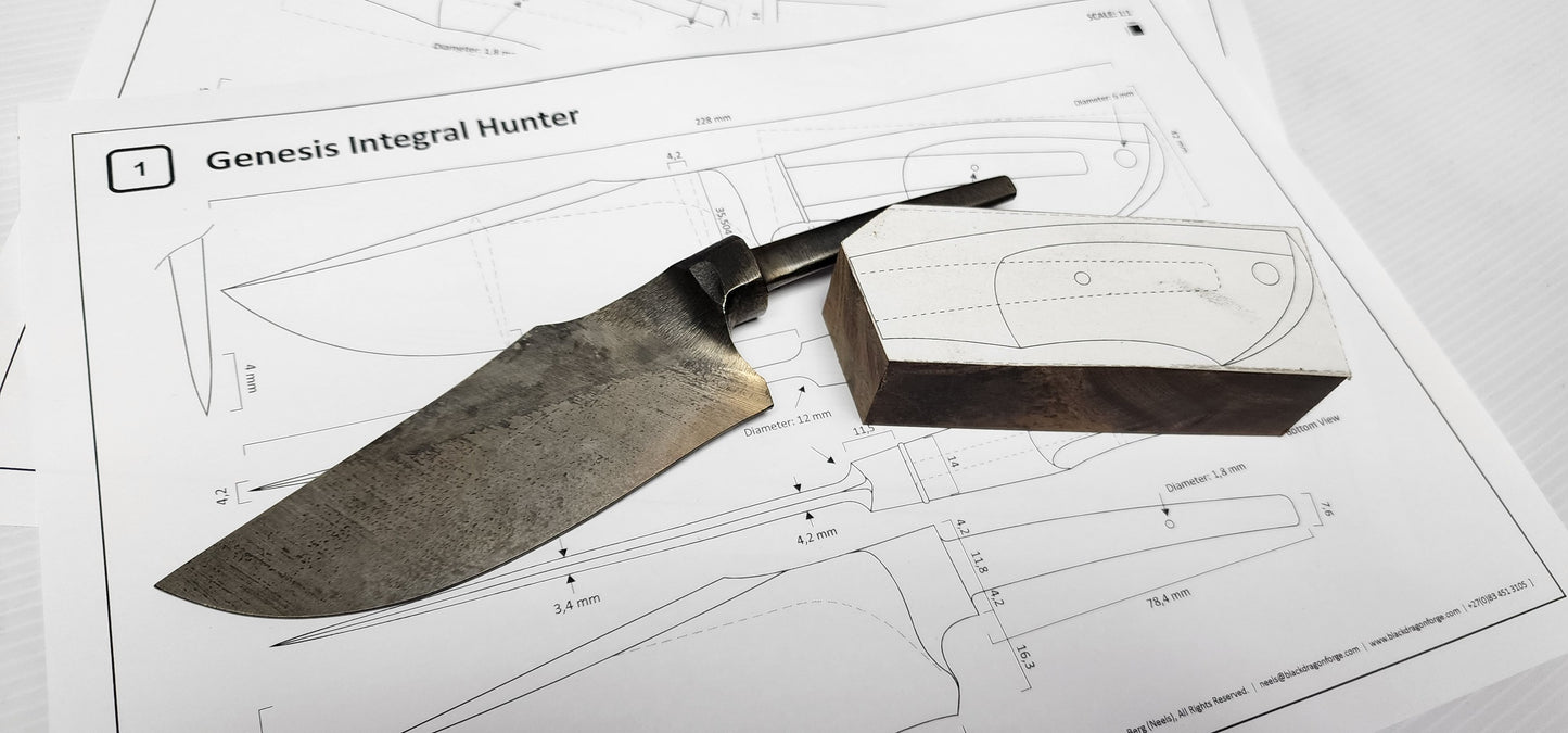 Genesis Integral Hunting Knife Template