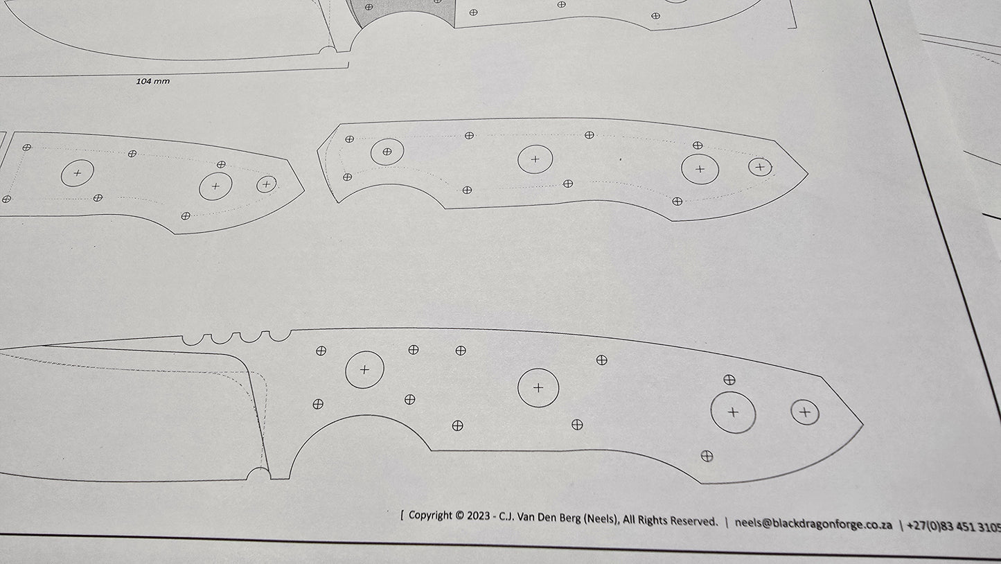 Recon Knife Template
