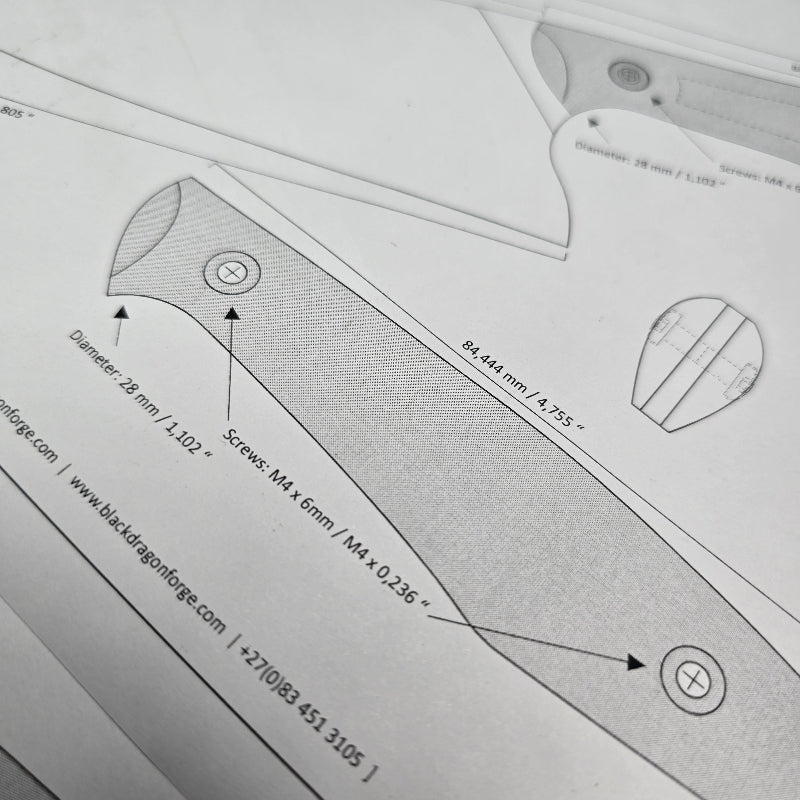 Western Santoku Design Template