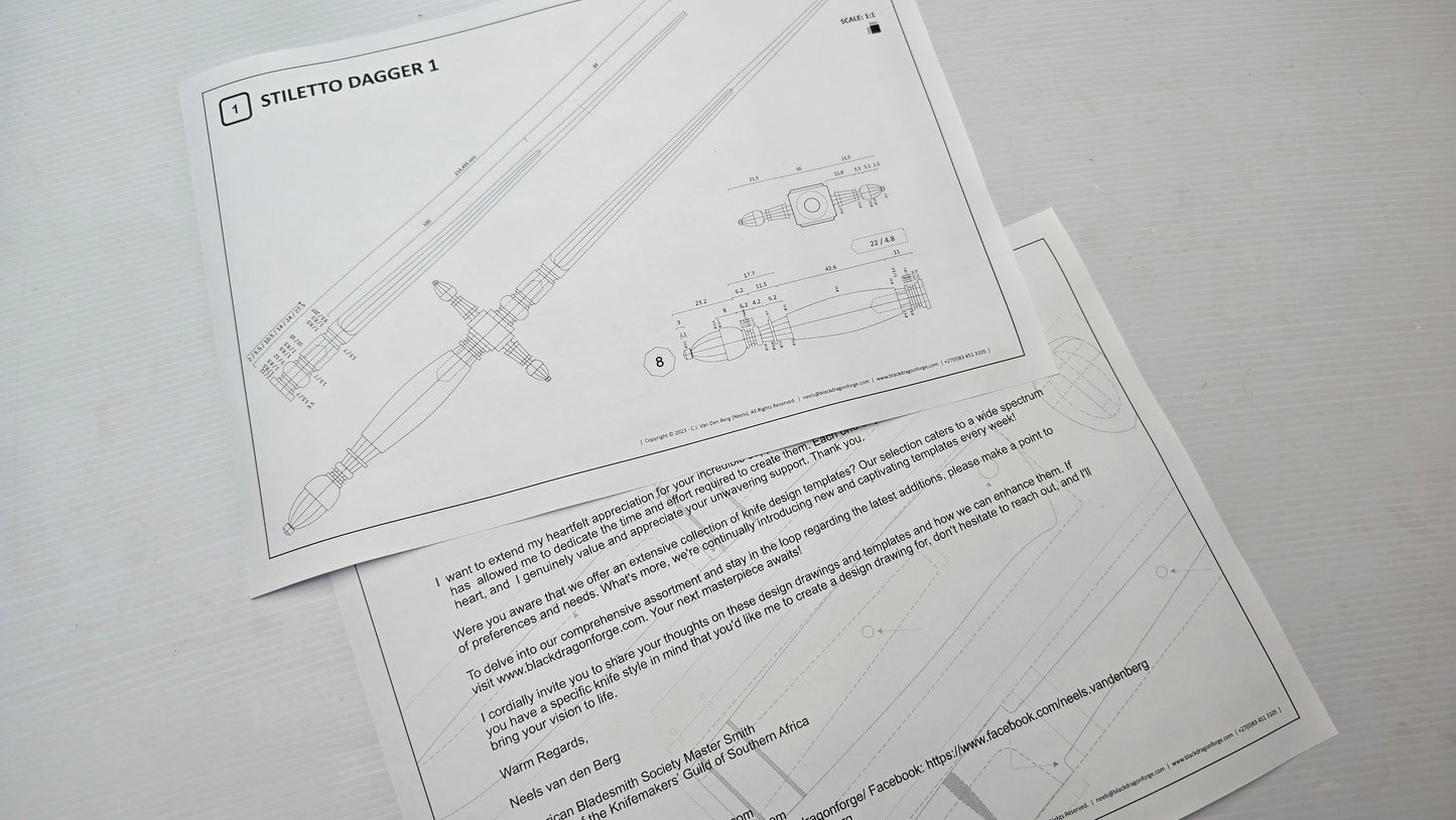 Stiletto Dagger Design #1