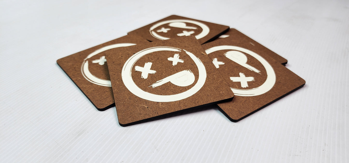 Dead Smiley Face Coaster (6 Pack)