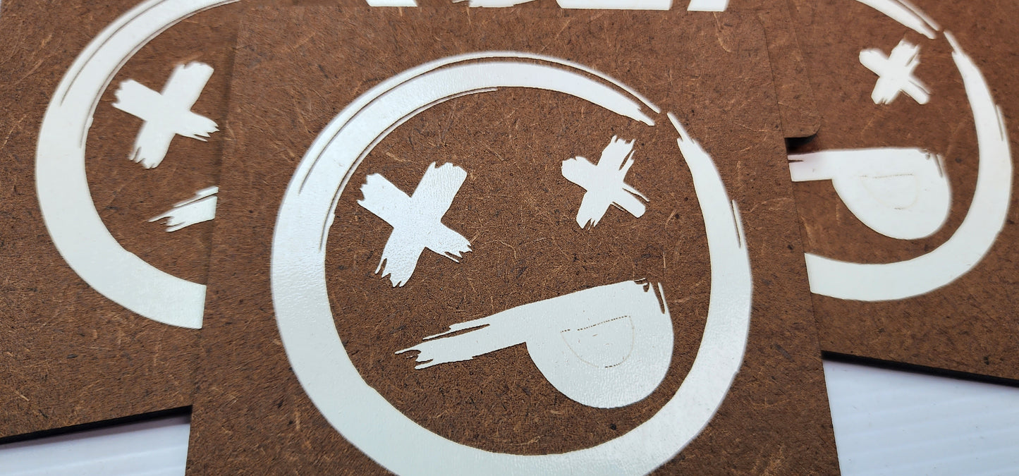 Dead Smiley Face Coaster (6 Pack)
