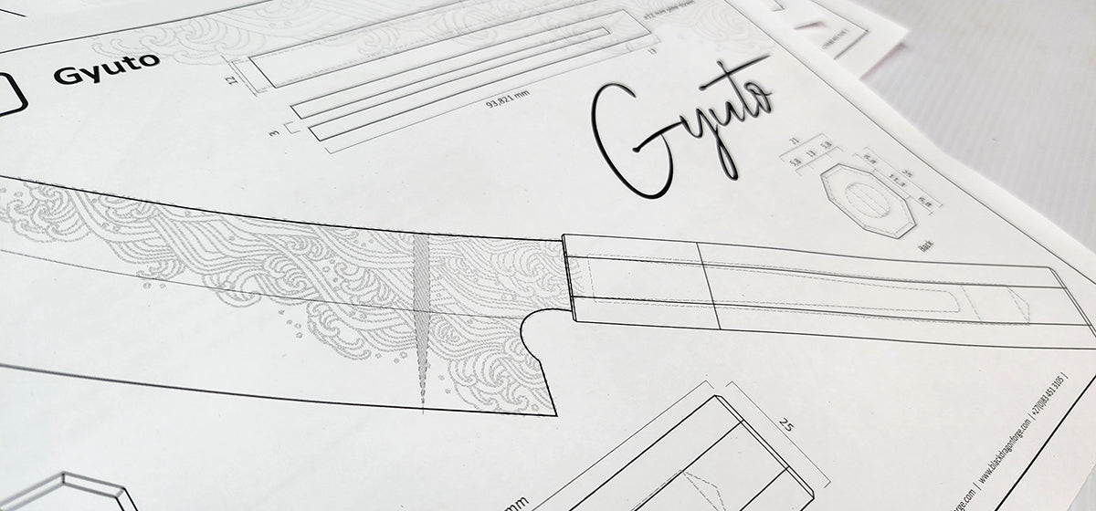 Gyuto Chef's Knife Templates