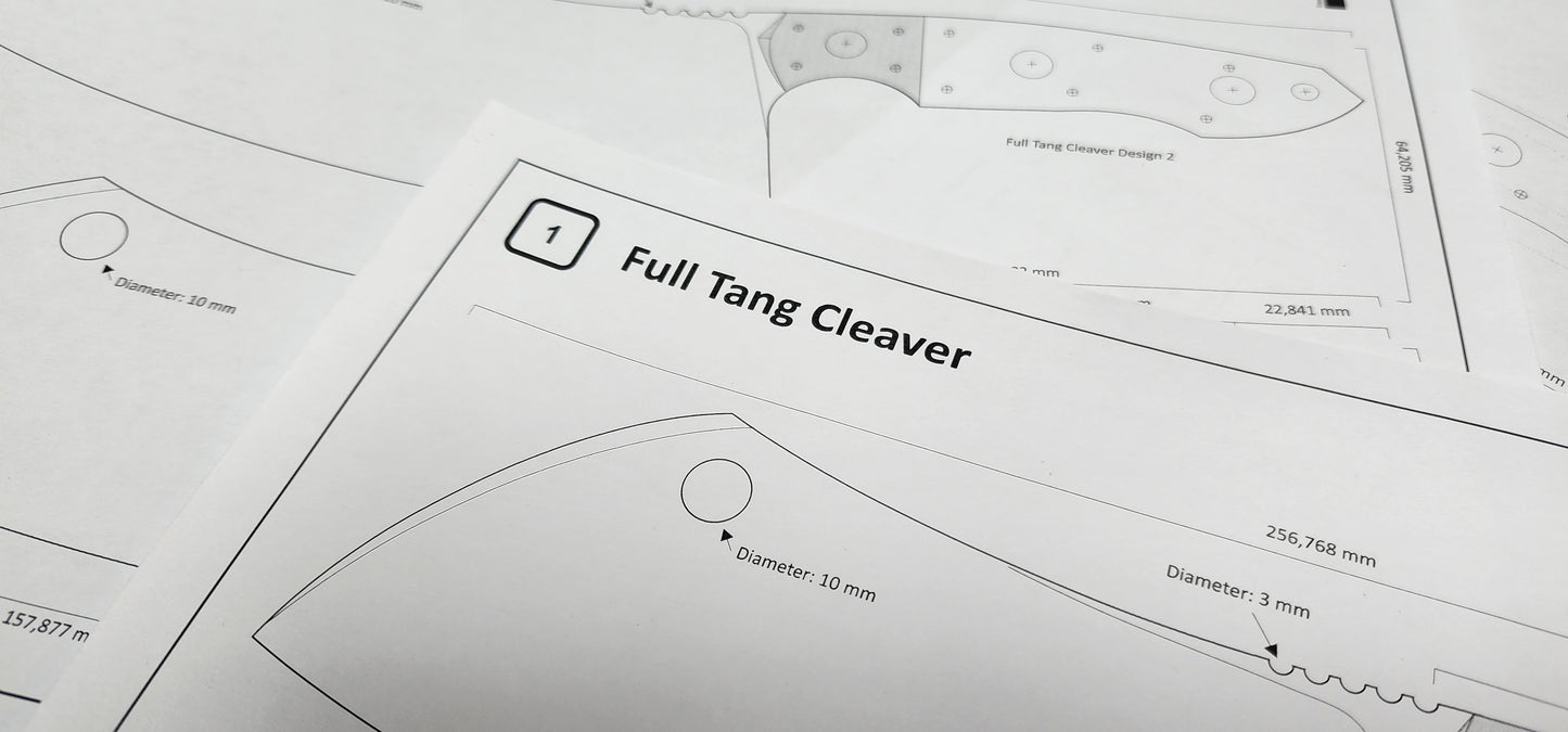 Full Tang Cleaver Designs