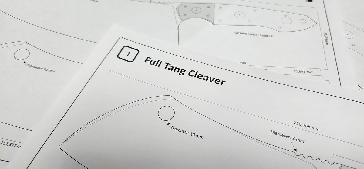 Full Tang Cleaver Designs – Black Dragon Forge