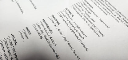 FREE Knife Show Packing List: Be Prepared for Success