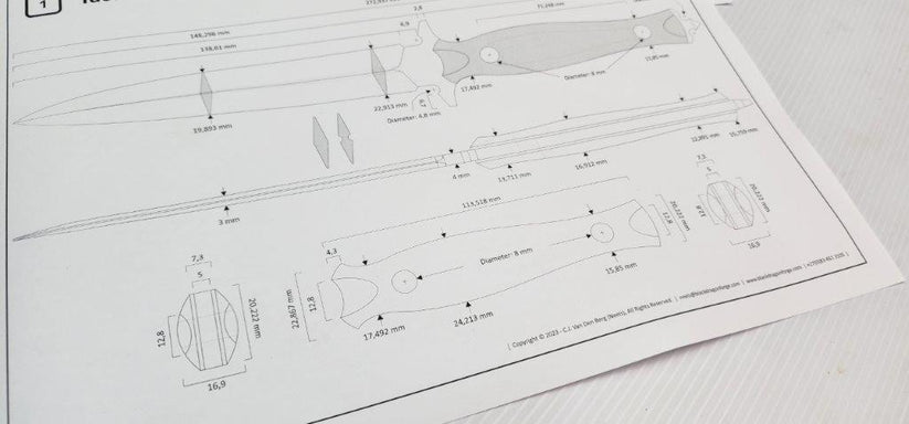 Tactical Dagger Template – Black Dragon Forge