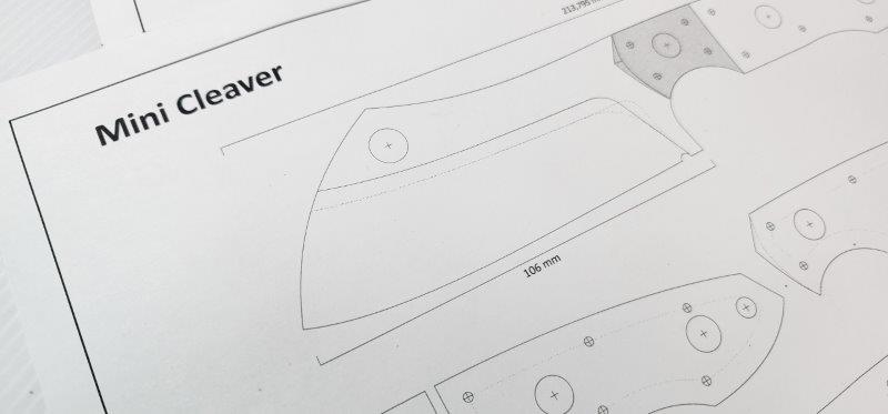 Mini Cleaver Design – Black Dragon Forge