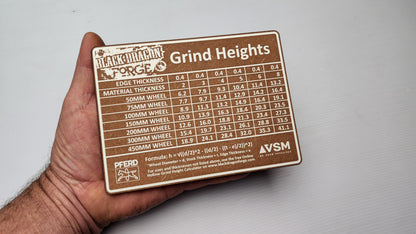 Hollow Grind Height Chart