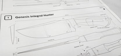 Genesis Integral Hunting Knife Template