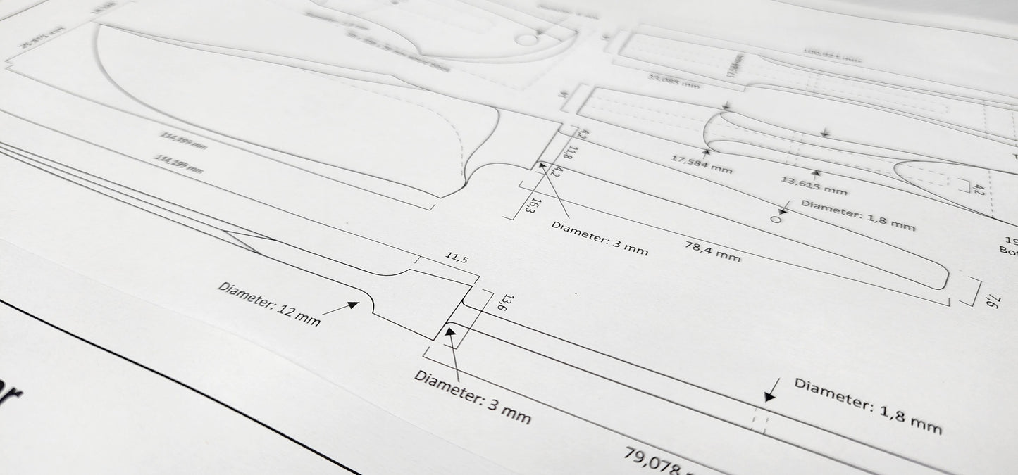 Genesis Integral Hunting Knife Template