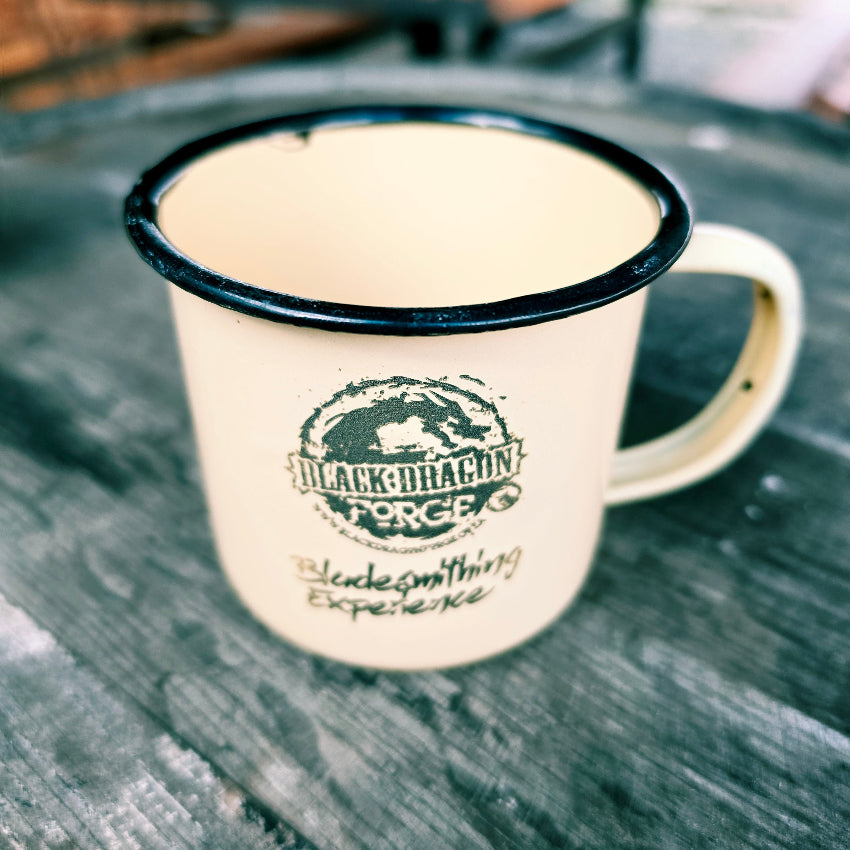 Black Dragon Forge Enamel Metal Mug - Bladesmithing Experience