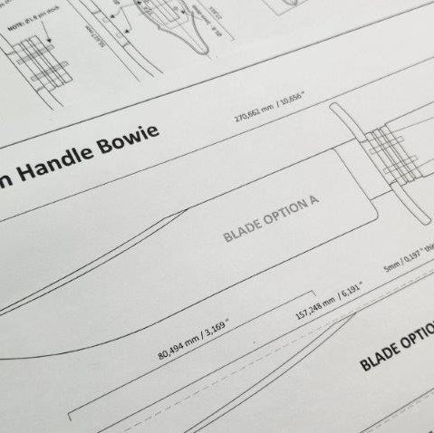 Coffin Handle Bowie
