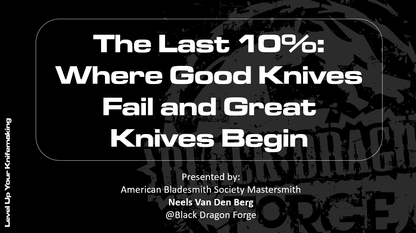The Last 10%: Where Good Knives Fail and Great Knives Begin