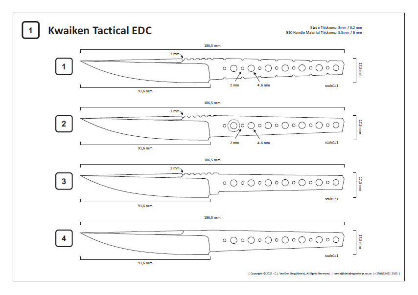 Kwaiken Tactical EDC Templates