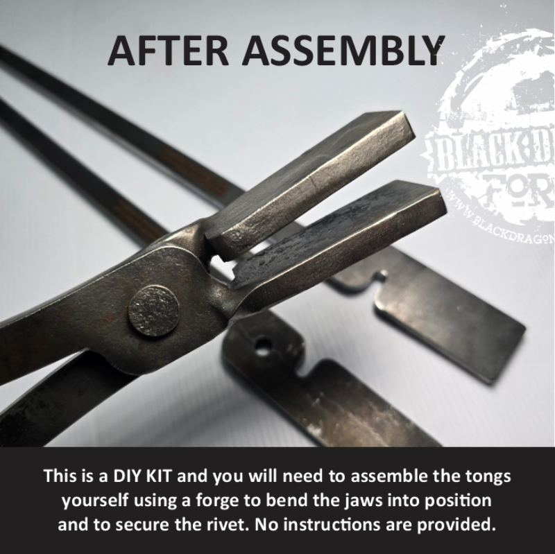 Flat Jaw Forging Tongs (DIY KIT)