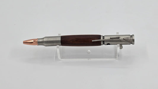 Bolt Action Pen (Gun Metal & Tamboti) by Owen Louw