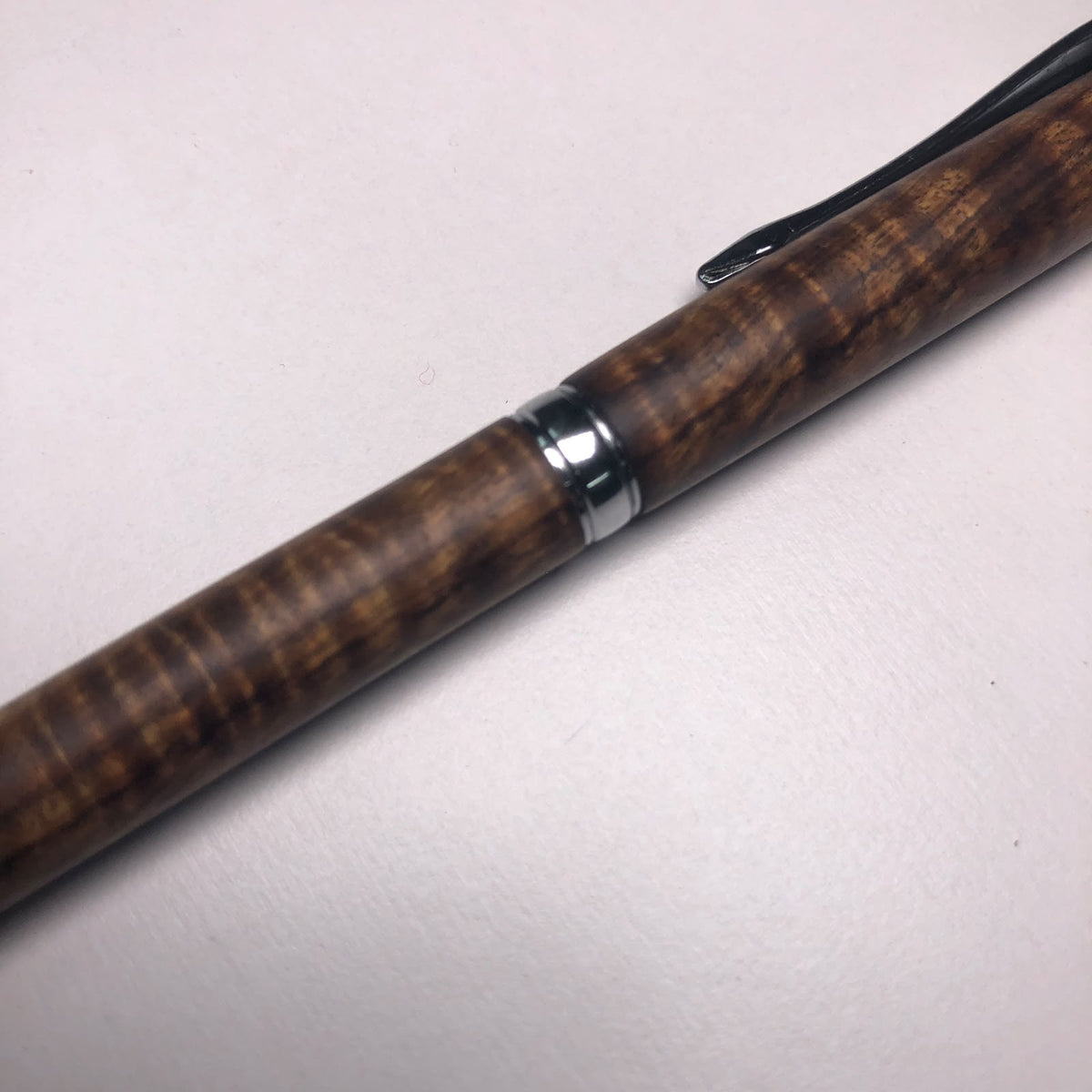 Twist Action Pen (Figured Tamboti) by Owen Louw