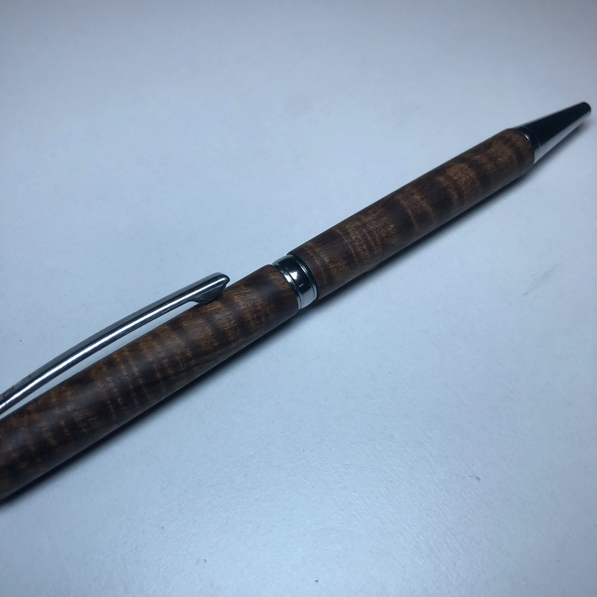 Twist Action Pen (Figured Tamboti) by Owen Louw