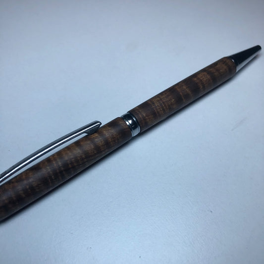Twist Action Pen (Figured Tamboti) by Owen Louw