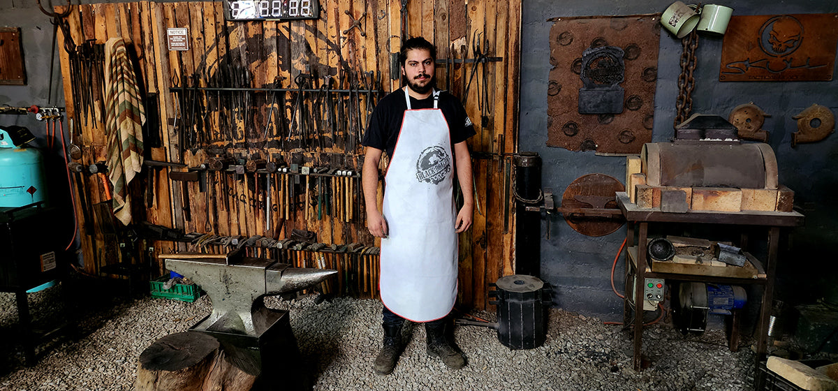 Chrome Leather Apron (1200x600mm)