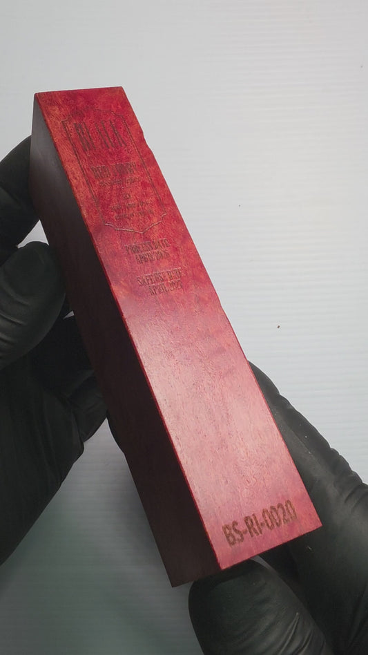 BLACK SELECT Red Ivory Handle Block | [BS-RI-020]