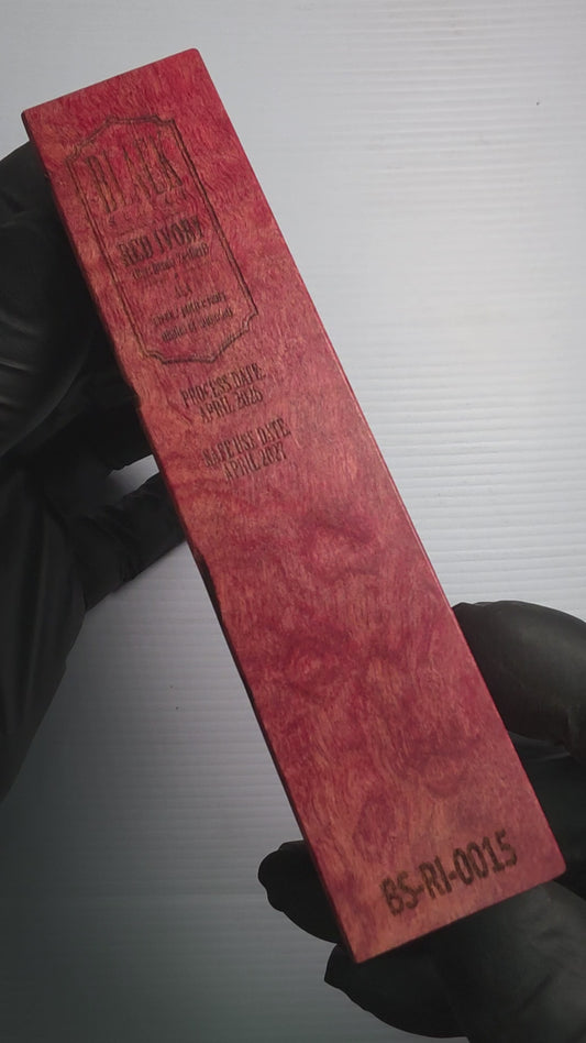 BLACK SELECT Red Ivory Handle Block | [BS-RI-015]