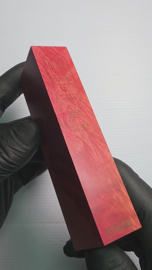 BLACK SELECT Red Ivory Handle Block | [BS-RI-009]