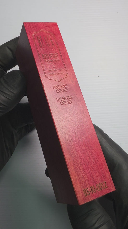 BLACK SELECT Red Ivory Handle Block | [BS-RI-012]