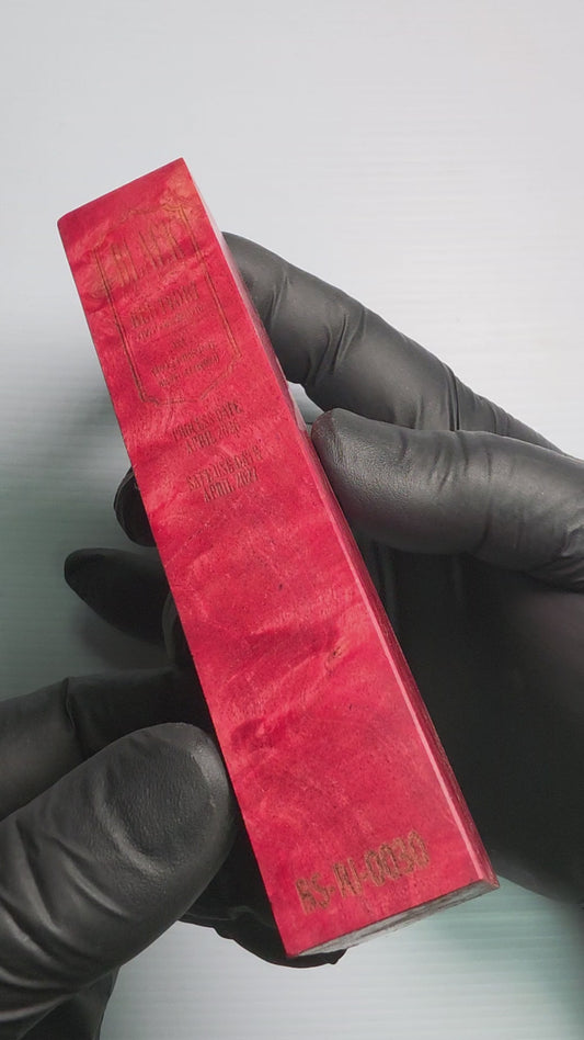 BLACK SELECT Red Ivory Handle Block | [BS-RI-030]