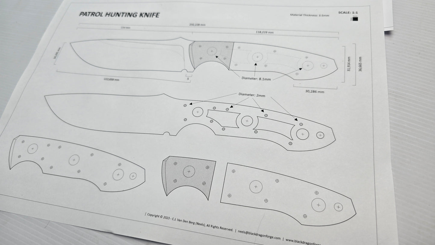 Patrol Hunting Knife Design
