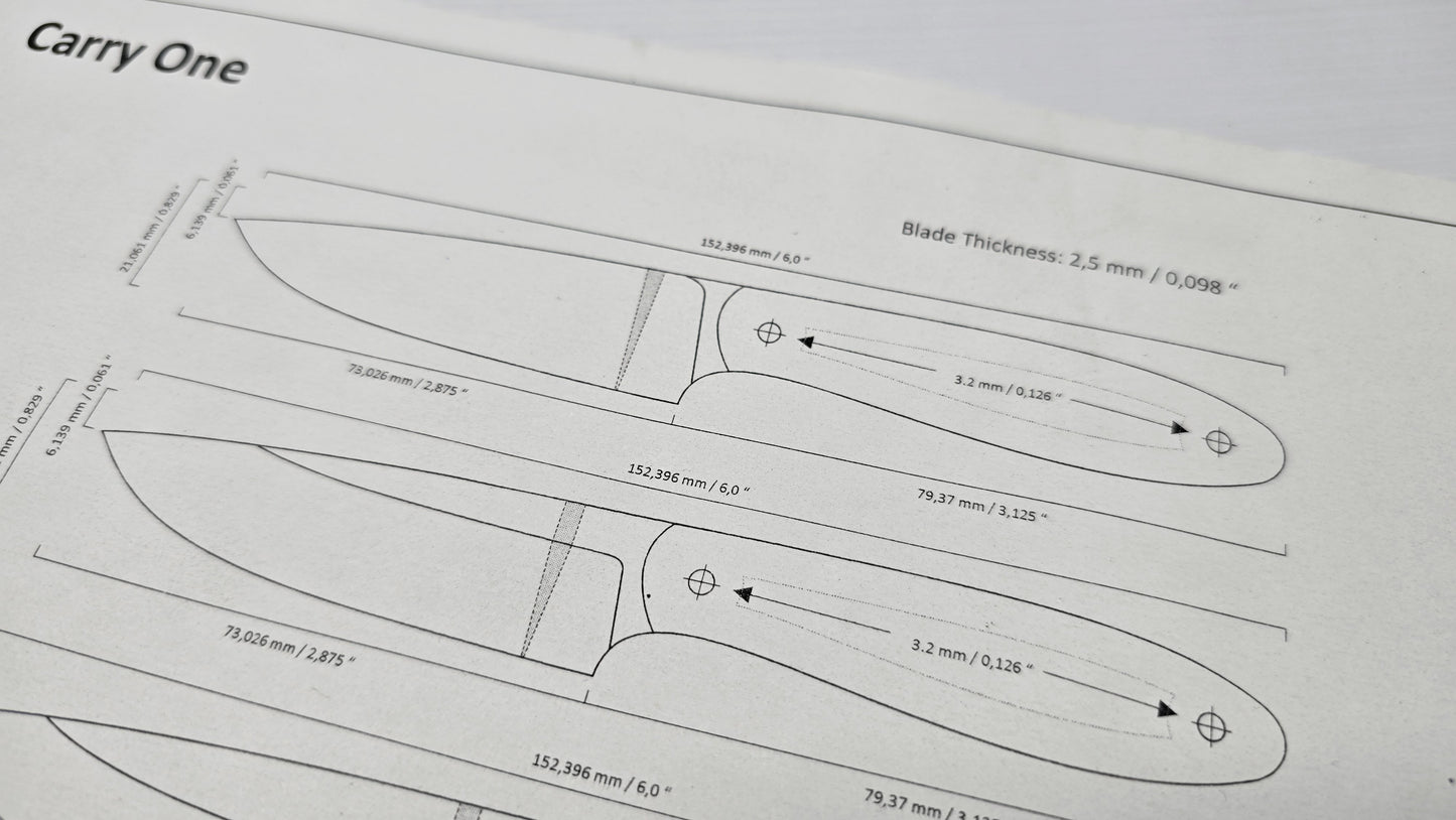 BDF-KD-038 – Carry One EDC Design Template