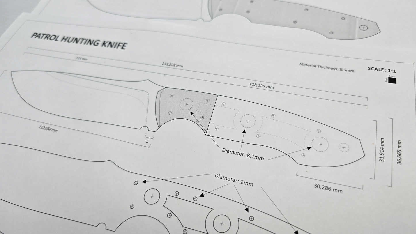 Patrol Hunting Knife Design