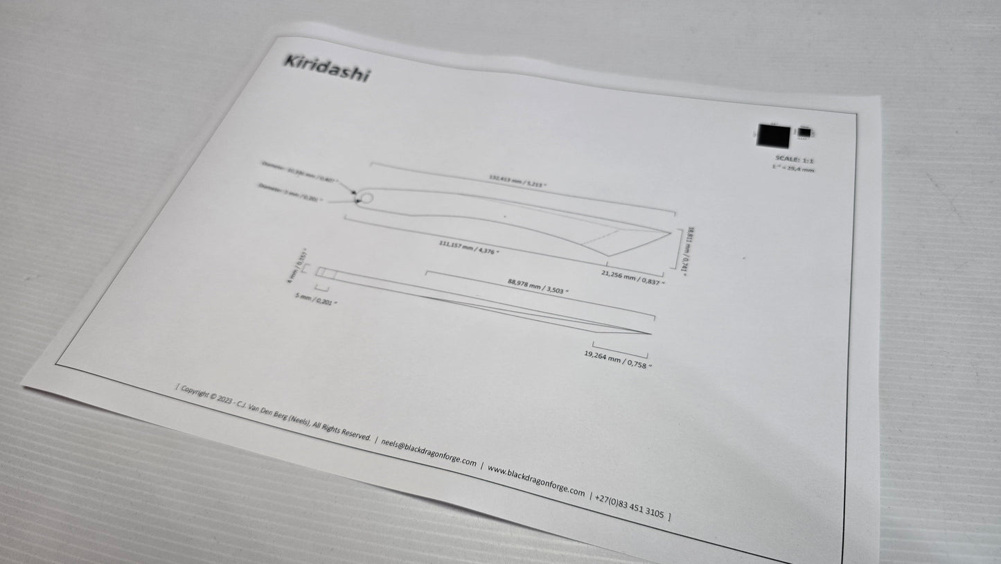 Kiridashi Design Template