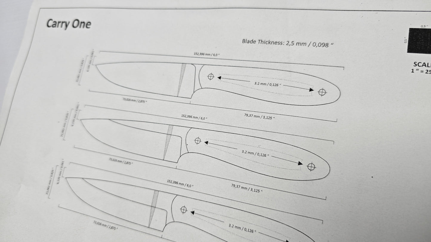BDF-KD-038 – Carry One EDC Design Template