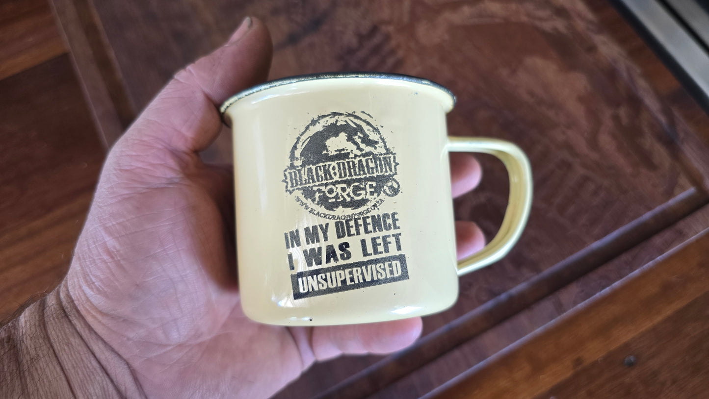 Black Dragon Forge Enamel Mug