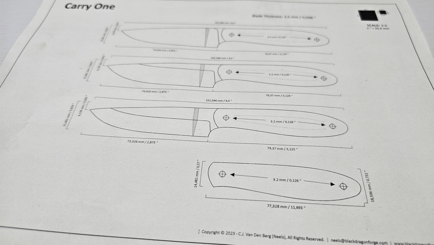 BDF-KD-038 – Carry One EDC Design Template